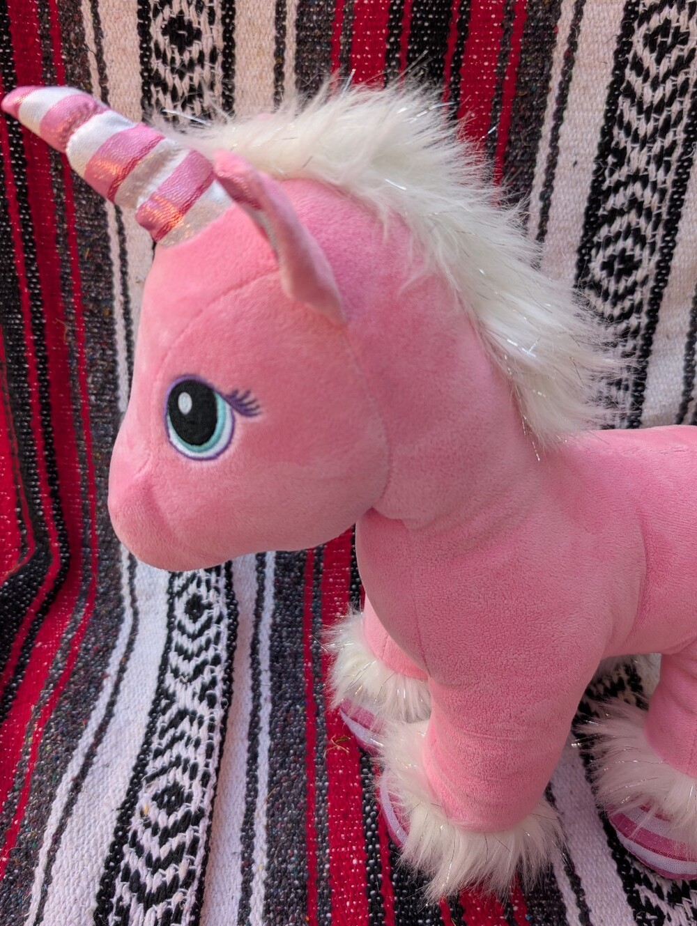 Build-A-Bear Candy Cane Swirl Unicorn 2018 Plush - Picture 3 of 8